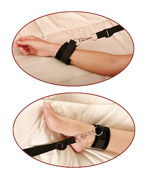 Kit di Bondage con Cinghie per Letto della Serie Fetish Fantasy