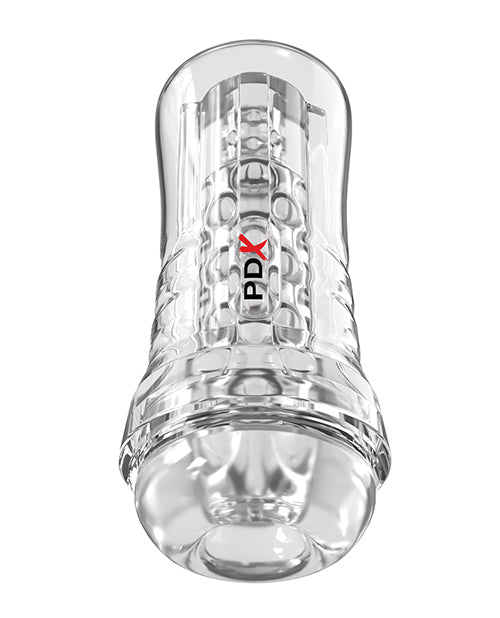 PDX Elite ViewTube See-Thru EZ-Grip Stroker Clear Version