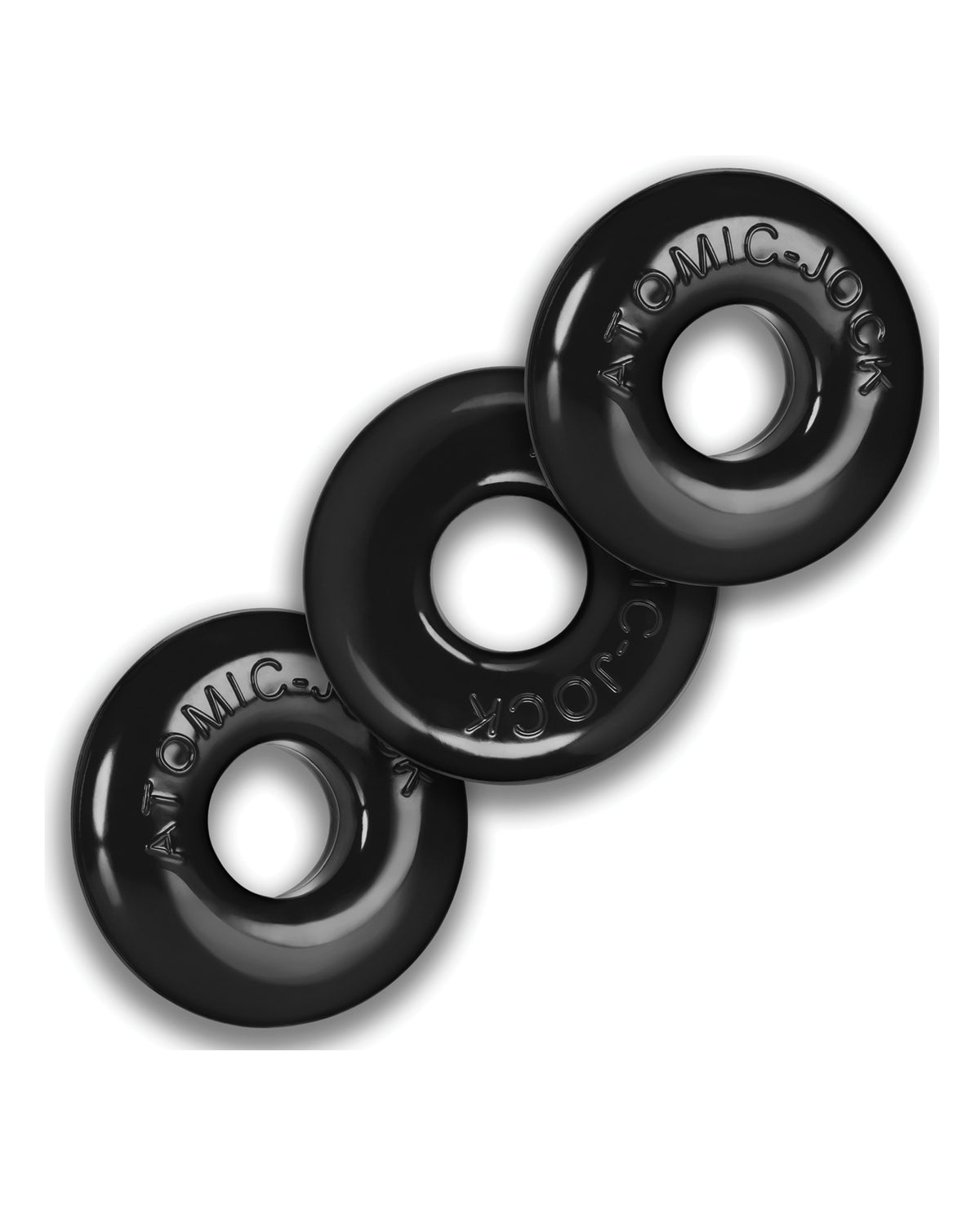 Oxballs Ringer Donut 1 - Svart Förpackning med 3