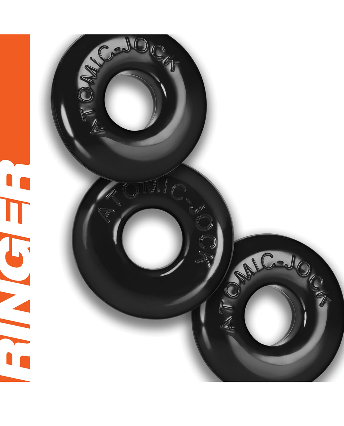 Oxballs Ringer Donut 1 - Svart Förpackning med 3