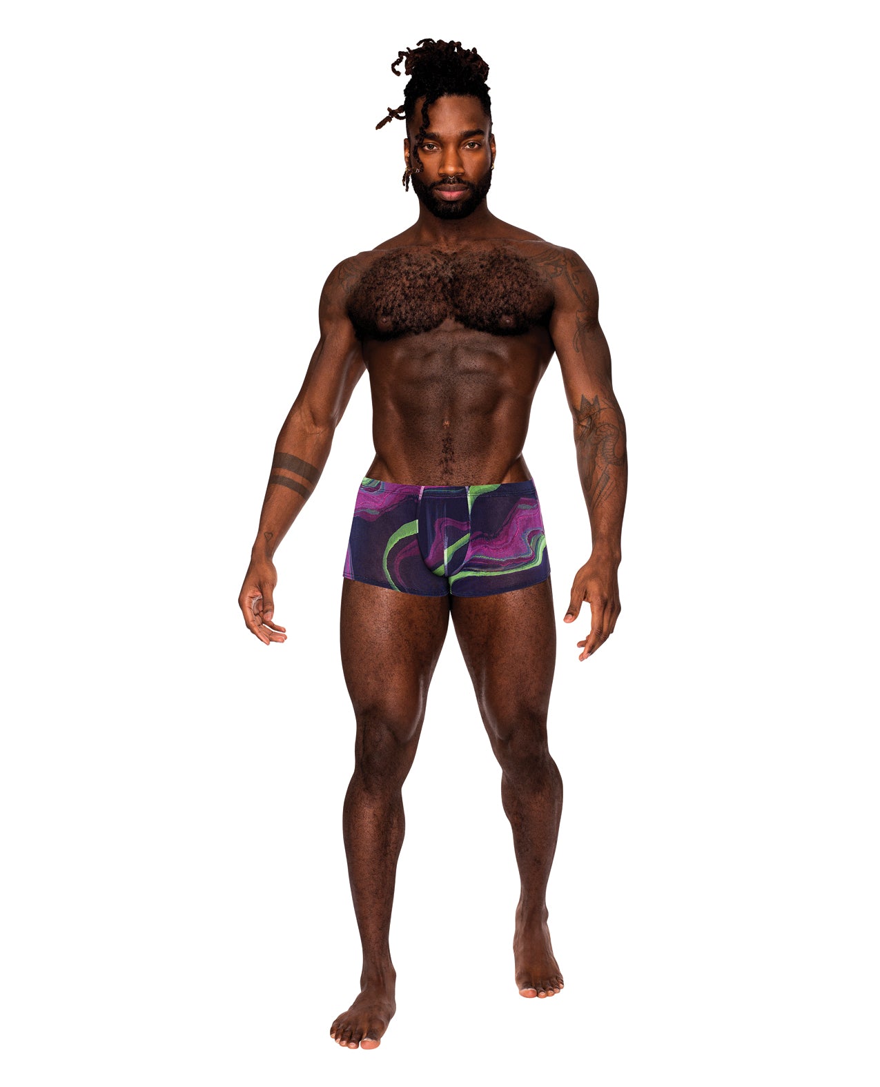 Galactic Sheer Micro Mesh Mini Short Multi Color LG