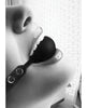 Load image into Gallery viewer, Shots Ouch Black &amp; White Silicone Ball Gag - Black
