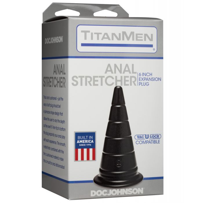 Titanmen 6" Anal Stretcher - Black