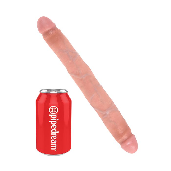 King Cock 12" Slim Double - Flesh