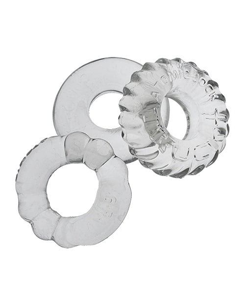 Carregue a imagem no visualizador da Galeria, Oxballs Bonemaker 3 Pack Cockring Kit - Clear
