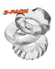 Carregue a imagem no visualizador da Galeria, Oxballs Bonemaker 3 Pack Cockring Kit - Clear
