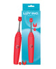 Afbeelding laden in Galerijviewer, Luv Inc. Orgasm Pen w/Three Attachments - Red
