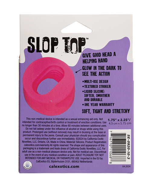 Slop Top Glow in the Dark Filthy Luv Stroker - Pink