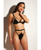 Încărcați imaginea în vizualizatorul Galerie, FETISH Excitement Unlined Underwire Vinyl Bra &amp; Panty w/D-Ring &amp; Metal Clasp Black XL
