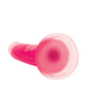 Load image into Gallery viewer, Curve Toys Lollicock 7" Glow In The Dark Silicone Dildo - Pink
