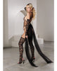 Indlæs billede i gallerifremviser, Private Dancer Gartered Teddy w/Thigh High Stockings &amp; Detachable Train Black MD
