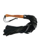 Load image into Gallery viewer, Rouge Fetish Play Vegan Flogger Faux Leather With Wooden Handle Black

