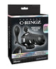 Lataa kuva gallerian katseluohjelmaan, Fantasy CRingz Remote Controlled Vibrating Cock Blocker With AssGasm Plug Black
