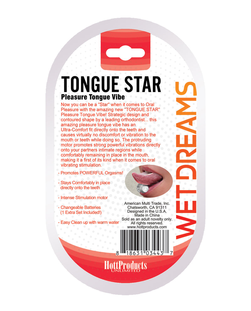 Load image into Gallery viewer, Wet Dreams Tongue Star Vibe - Clear
