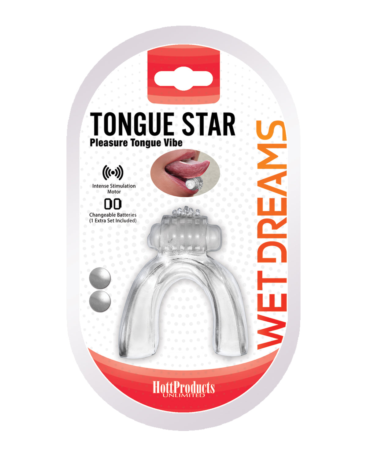 Wet Dreams Tongue Star Vibe - Clear