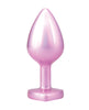 Load image into Gallery viewer, Booty Bling Jeweled Metal Anal Plug Medium Pink For Comfortable Fit

