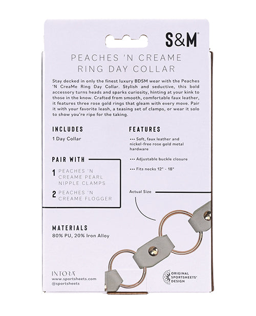 Sex And Mischief Peaches N CreaMe Ring Day Collar Rose Gold Rings