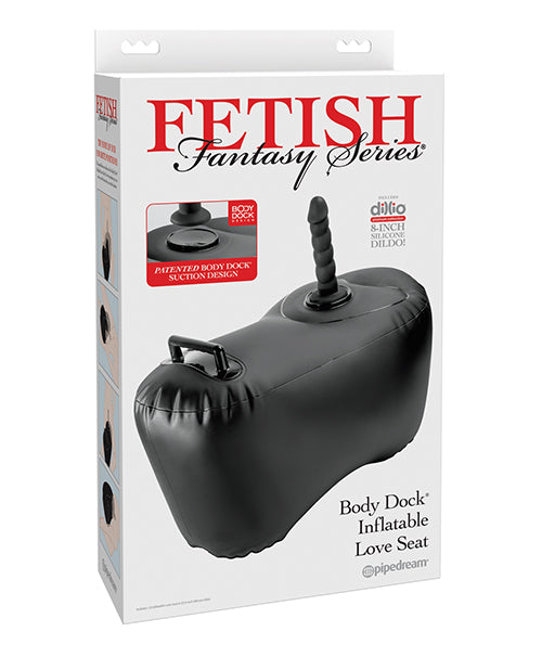 Fetish Fantasy Series Body Dock Inflatable Love Seat Black