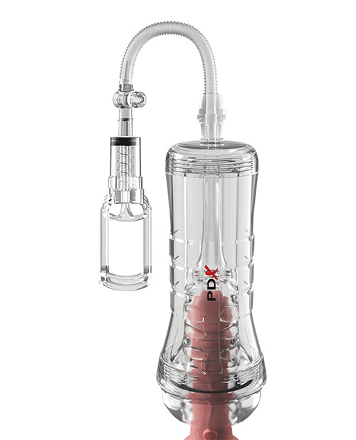 PDX Elite ViewTube Vac XXL Pump See Through EZ Grip Stroker Clear