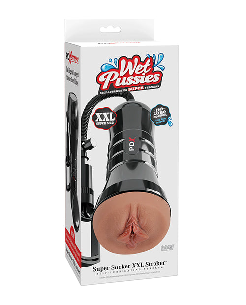 PDX Extreme Wet Pussies Super Sucker XXL Stroker Brown