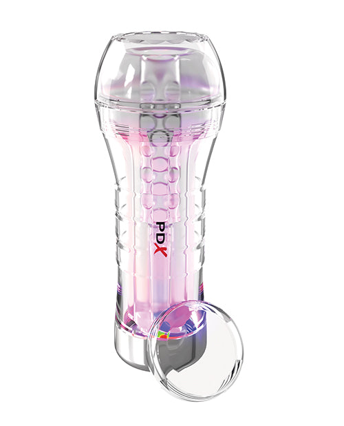 PDX Elite ViewTube XXL See Thru EZ Grip LED Stroker Clear