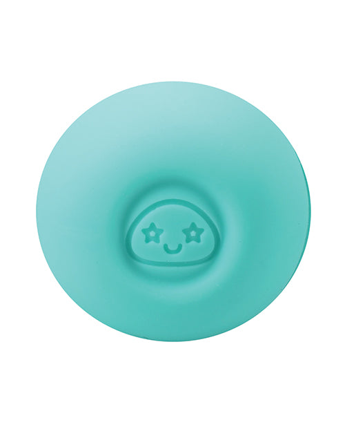 Mochi Mushroom Vibe Teal Palm Sized Waterproof Rechargeable 10 Function Vibrator