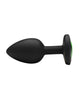 Load image into Gallery viewer, Creature Eye Green Cat Eye Silicone Butt Plug Small Body Safe

