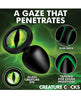 Load image into Gallery viewer, Creature Eye Green Cat Eye Silicone Butt Plug Small Body Safe
