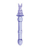 Load image into Gallery viewer, Glass Menagerie Rabbit Dildo Pink Crystal Glass Wand
