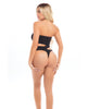 Load image into Gallery viewer, Pink Lipstick Fatale Cutout Bodysuit Black O/S
