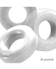 Load image into Gallery viewer, Hunky Junk C-Ring Multi Pack - White Ice Pack of 3
