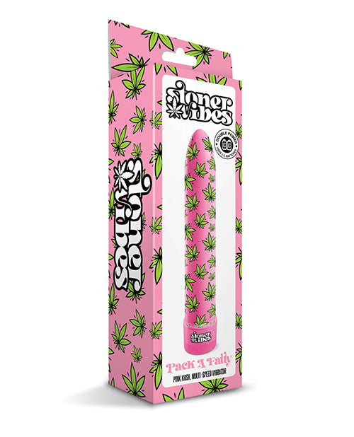 Stoner Vibes Paket En Fatty Multi Hastighet Vibrator - Pink Kush