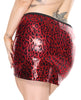 Załaduj obraz do przeglądarki galerii, Darque Metallic Wet Look Skirt - Red/Black 1X/2X
