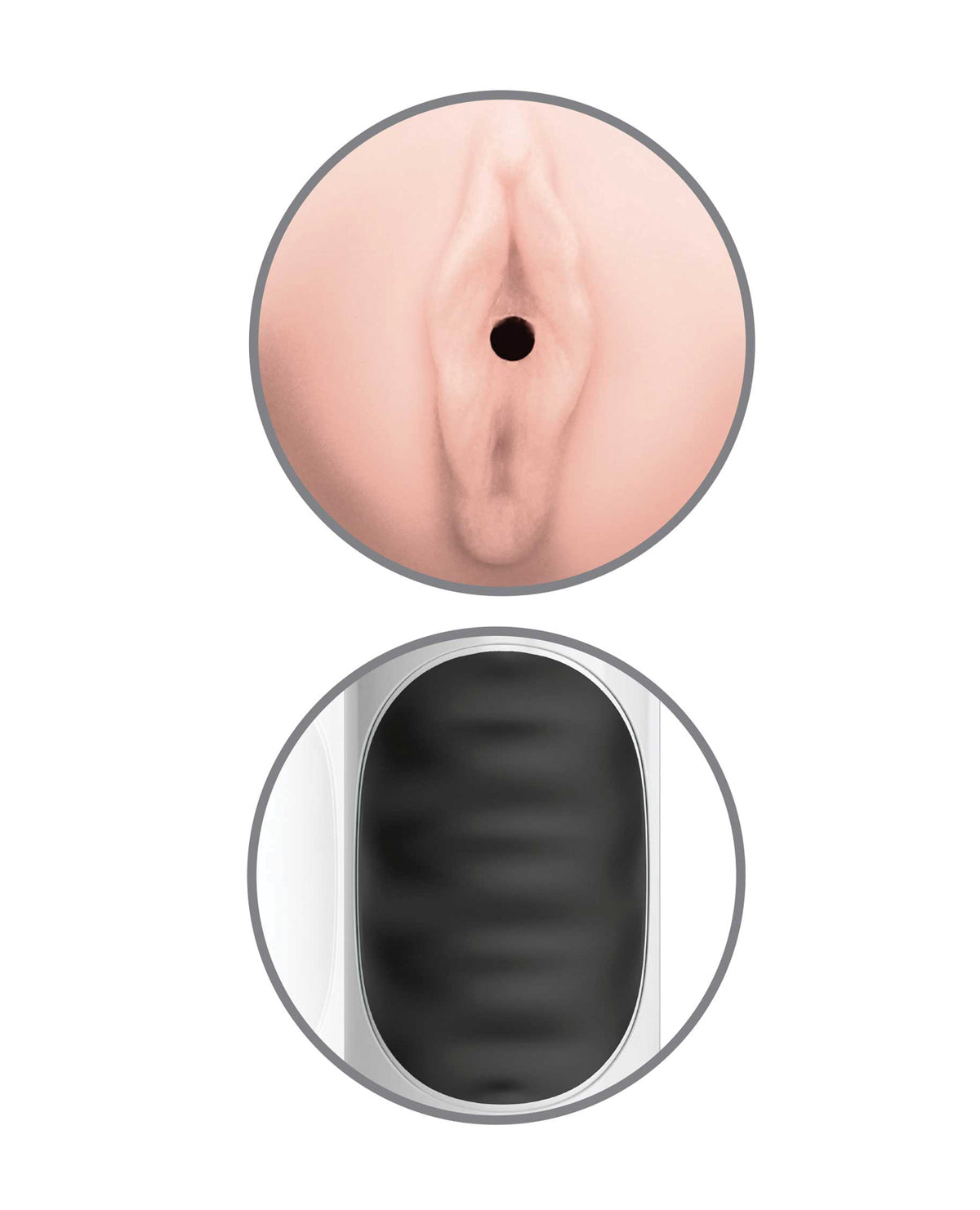 Pipedream Extreme Toyz Mega Grip Squeezable Vibrating Strokers - Pussy