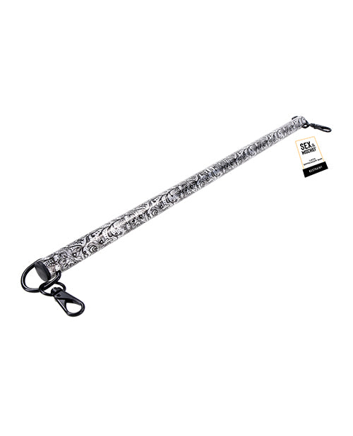 Sex and Mischief Lace Spreader Bar With Black Lace Etching