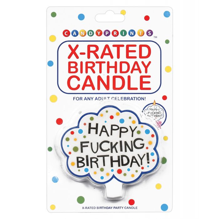 Happy Fucking Birthday Candle Gag Gift Adults Party Night