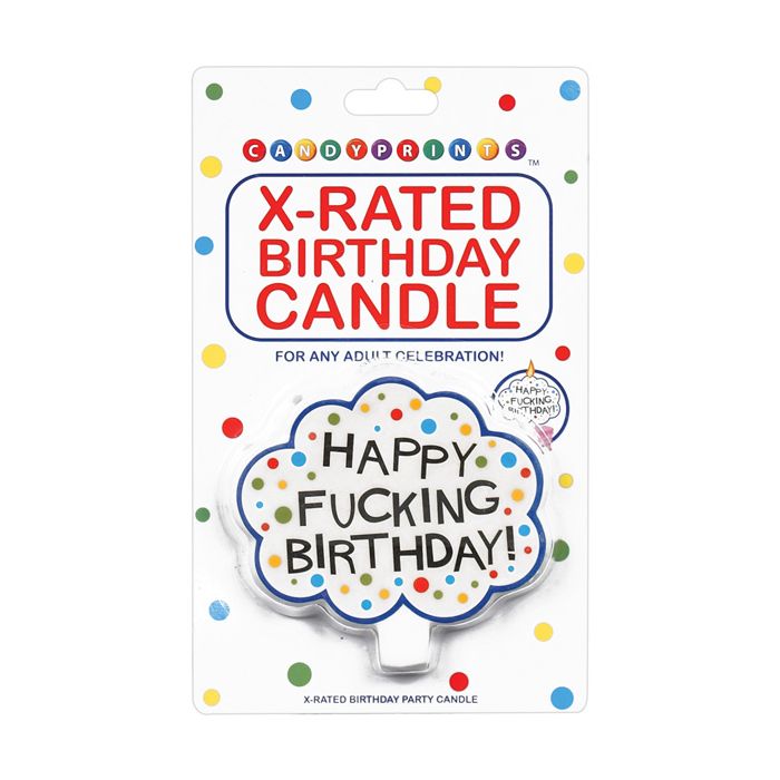 Happy Fucking Birthday Candle Gag Gift Adults Party Night