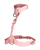 Bild in den Galerie-Viewer laden, Vixen Chest Harness For Women Pink Vegan Leather Adjustable Collar
