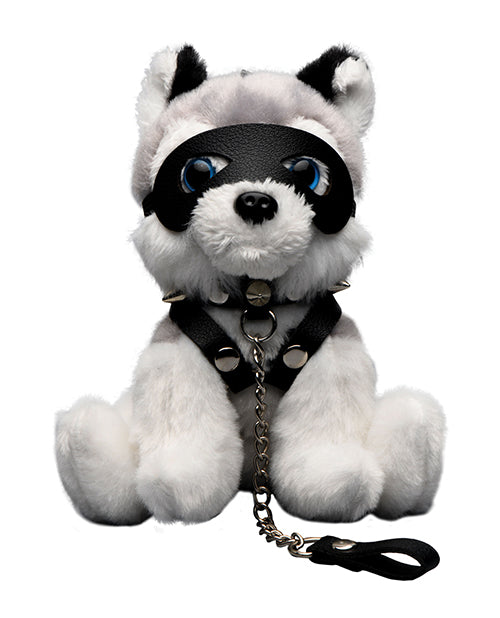 Max The Fetish Pup Keychain With Vegan Leather Mask And Chain Leash