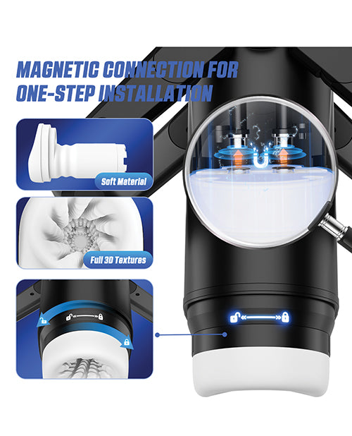 Wing Thrusting and Vibrating Automatic Masturbator for Futuristic Pleasure