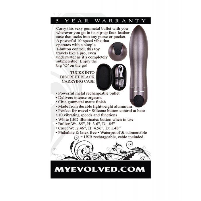 Evolved Travel Gasm Bullet - Grey