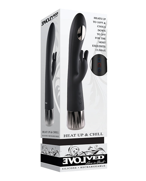 Load image into Gallery viewer, Evolved Heat Up &amp; Chill G-Spot Rabbit - Black
