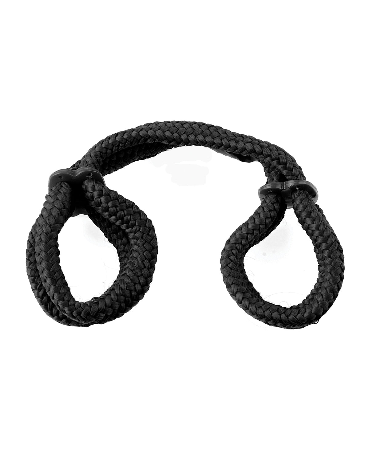 Fetish Fantasy Silk Rope Love Cuffs Set Black For Beginners