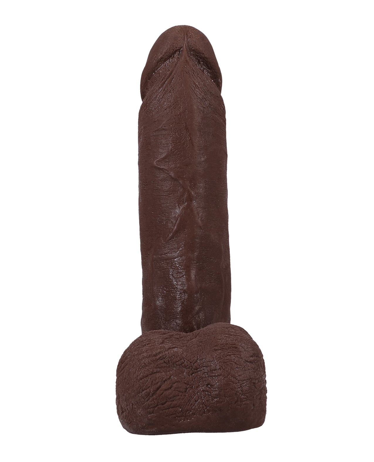 Realistic 8" ULTRASKYN Cock w/Balls - Brown