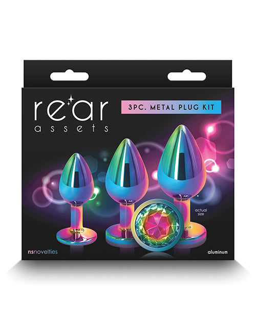 Indlæs billede i gallerifremviser, Rear Assets Rainbow Gem Anal Trainer Kit - Multi Color
