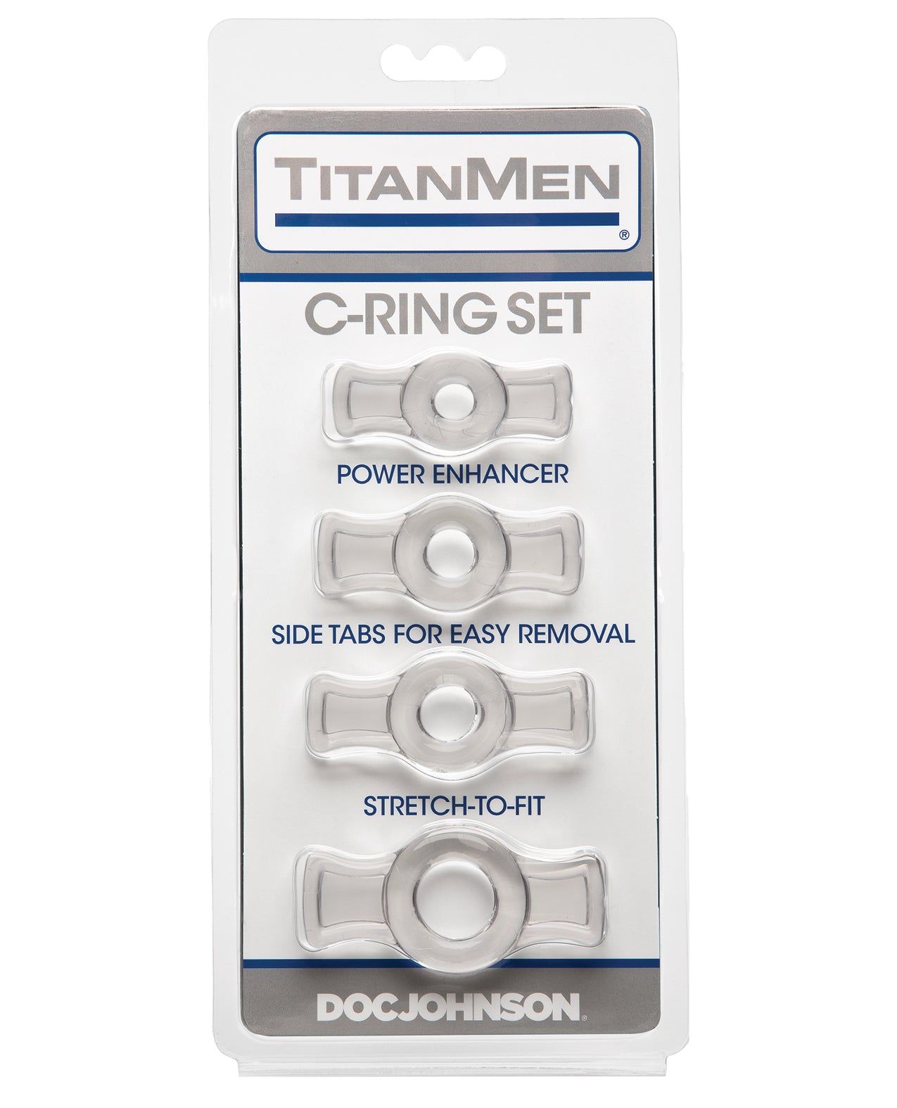Titanmen Tools Cock Ring Set - Clear