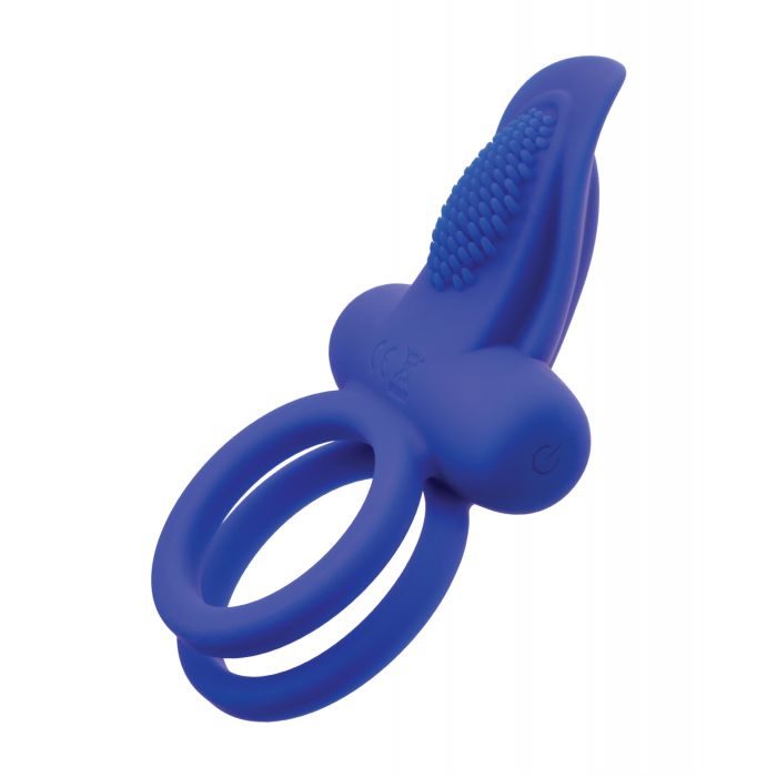 Potenciadores para Parejas Potenciador Doble Recargable de Silicona - Azul