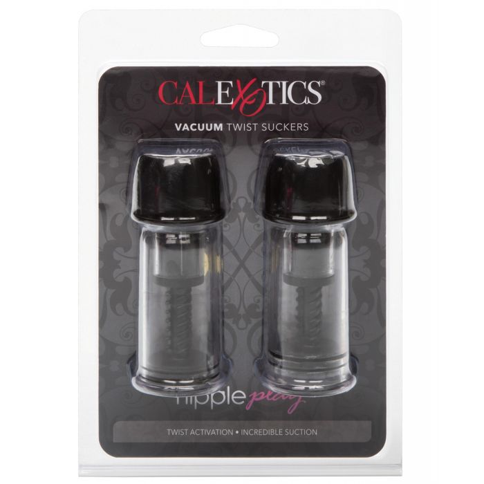 Nipple Play Vacuum Twist Suckers - Black