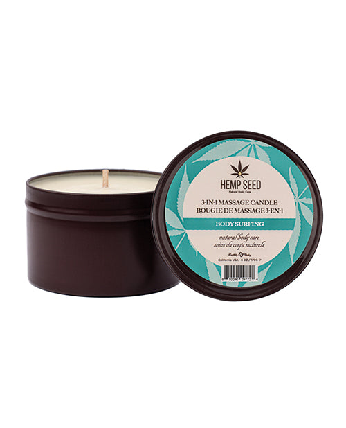 Earthly Body 3 In 1 Massage Candle 6 Oz Body Surfing