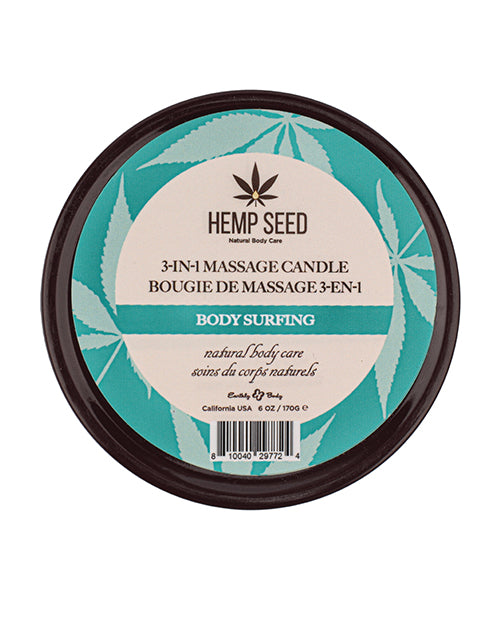 Earthly Body 3 In 1 Massage Candle 6 Oz Body Surfing